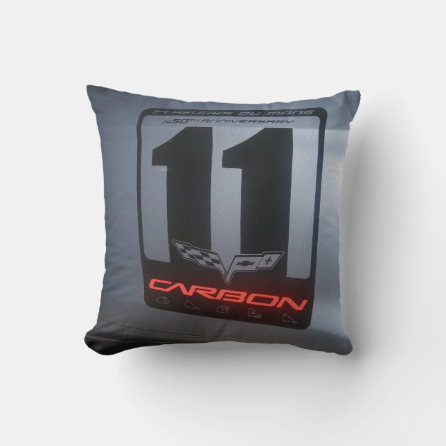 Coussin Édition bleue Z06 de carbone de 2011 Chevrolet (Recto)