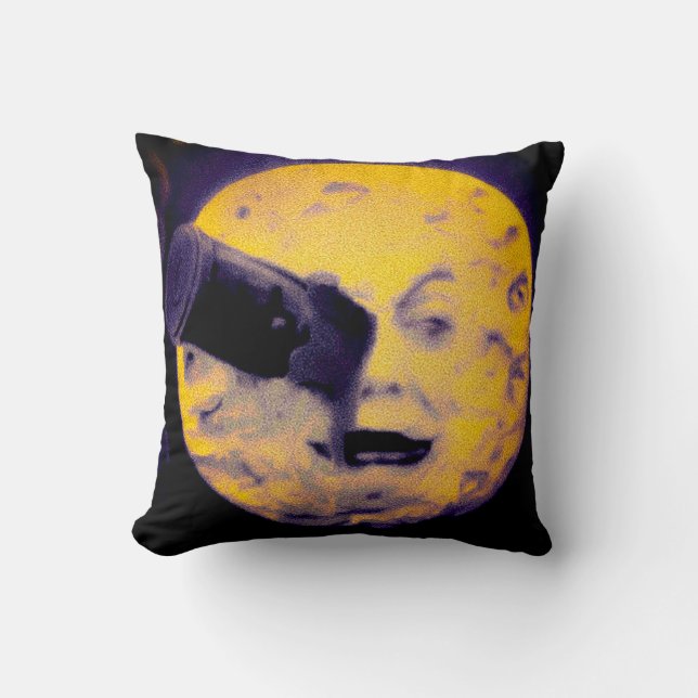 Coussin Édition spéciale de Halloween un voyage à la lune (Recto)