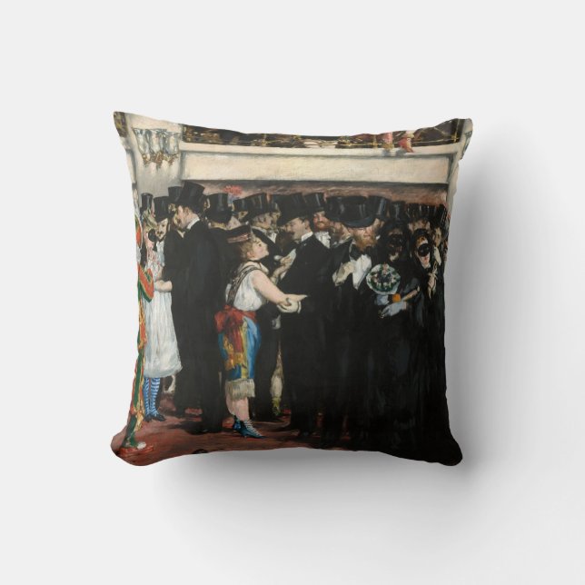 Coussin Edouard Manet - Bal masqué à l'Opéra (Recto)