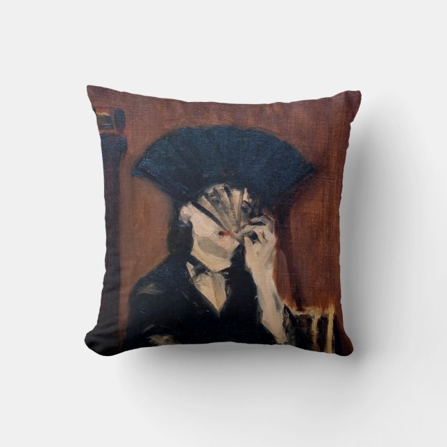 Coussin Edouard Manet - Berthe Morisot avec ventilateur (Recto)