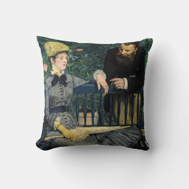 Coussin Edouard Manet - Dans la serre (Recto)