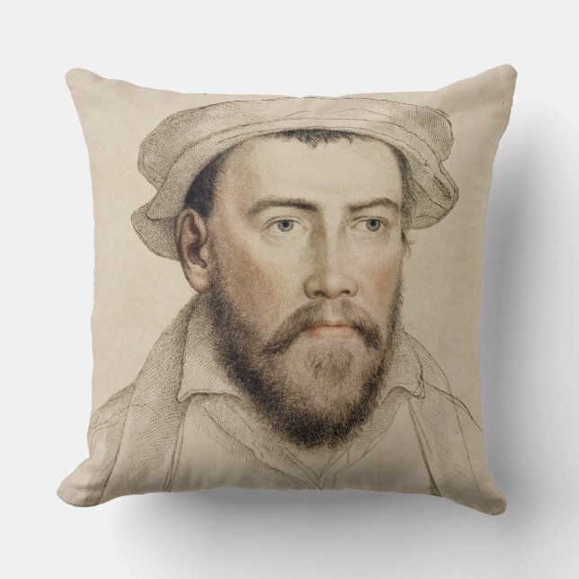 Coussin Edouard Stanley Earle de Darby (1508-1572) gravé (Recto)