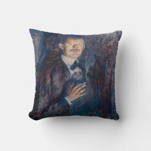 Coussin Edvard Munch - Autoportrait avec cigarette