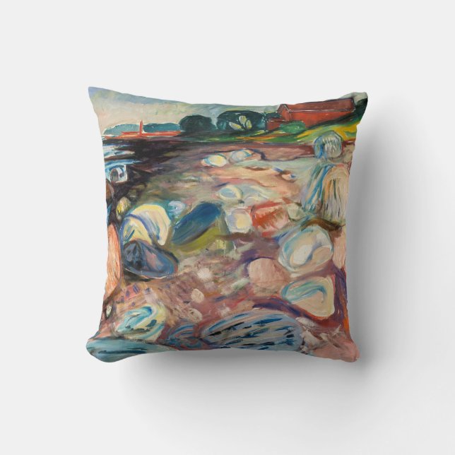 Coussin Edvard Munch - Rive avec Maison Rouge (Recto)