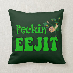 Coussin eejit irlandais drôle de feckin