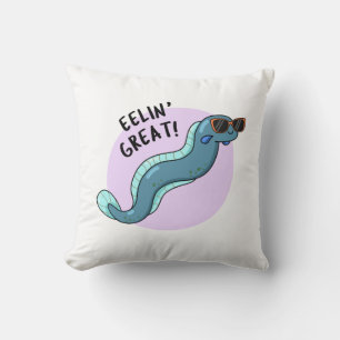 Coussin Eelin Great Funny Slippery Eel Pun
