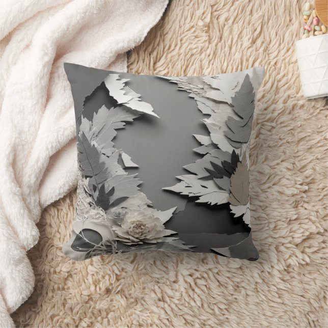 Coussin Effet collage stratifié déchiqueté papier élément  (Couverture)