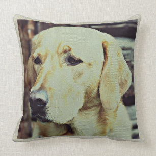 Coussin Effet de tapisserie de chien de Labrador Retreiver