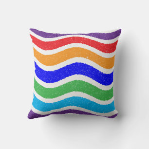 Coussin Effet papier torn Vintage coloré personnalisé