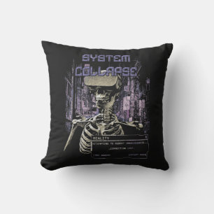 Coussin Effondrement du système - Tecno-Dystopian Streetwe
