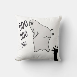 Coussin Éffrayant Boo Ghost Halloween Funny Novelty Shirt