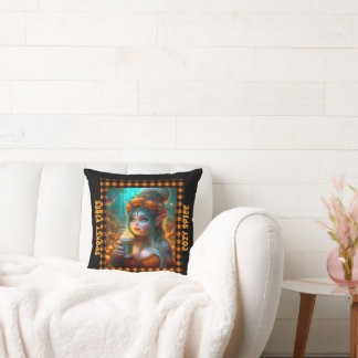 Coussin Éffrayant et confortable Citrouille épice Gnome Je