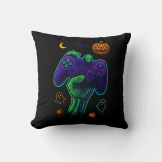 Coussin Éffrayant Joueur Zombie Halloween Jeu d'oreiller