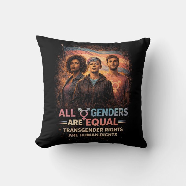 Coussin Égal sous tous les drapeaux (Recto)