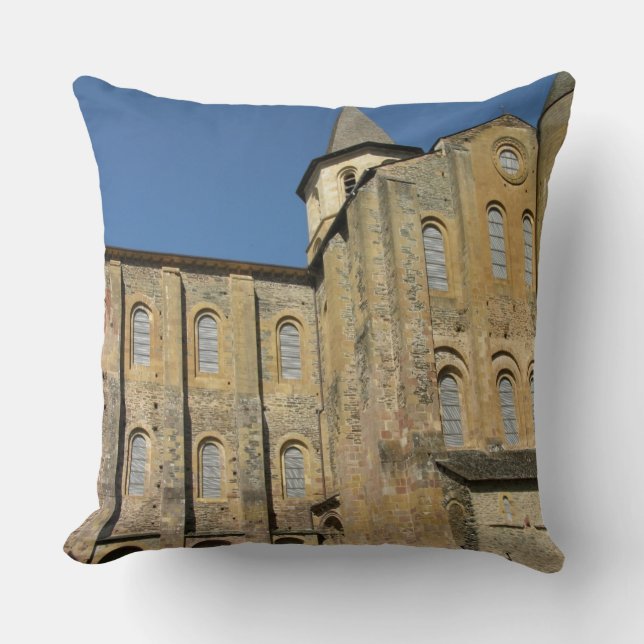 Coussin Église de St Foy, c.1050 commencé par l'abbé (Recto)