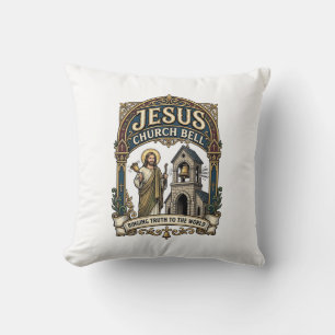 Coussin Église Jésus Bell Église Jésus Bell Chrétien Fait