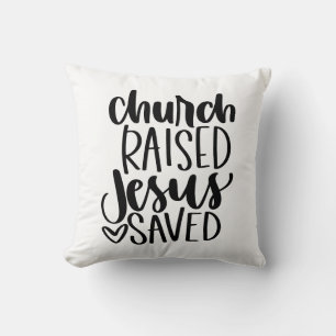 Coussin Église levée & Jésus sauvé