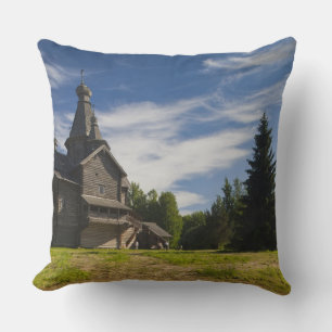 Coussin Église orthodoxe russe traditionnelle en bois
