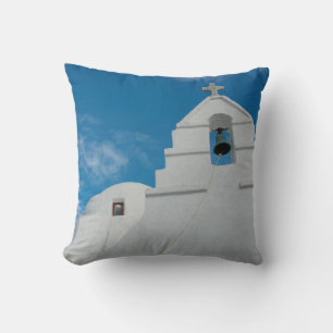 Coussin Église typique blanchie à la chaux