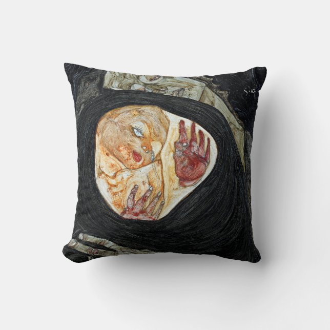 Coussin Egon Schiele Mère morte I (Recto)
