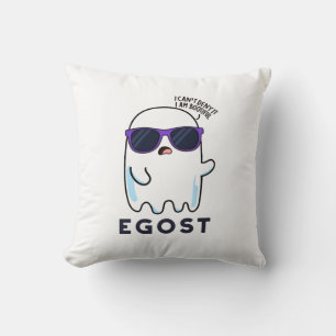 Coussin Egost Funny Halloween Ego Ghost Pun