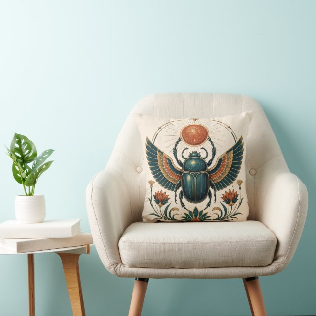 Coussin Egyptian Scarab (Chaise)