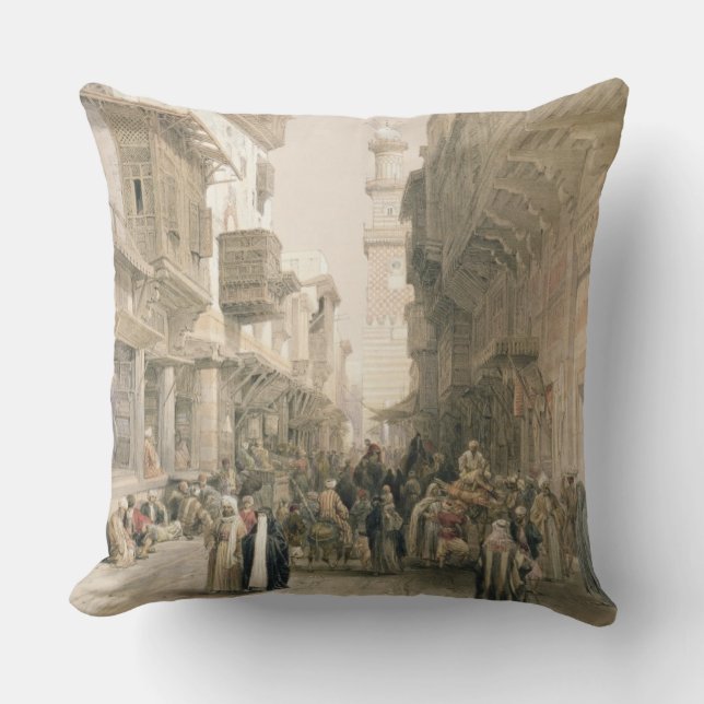 Coussin EL Mooristan, le Caire de mosquée, de "Egypte et (Recto)