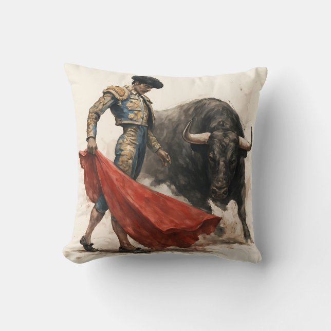 Coussin El torero y el toro (Recto)