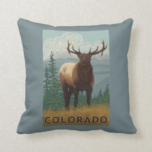 Coussin Élans SceneColorado