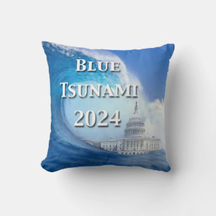 Coussin Élection du tsunami bleu 2024