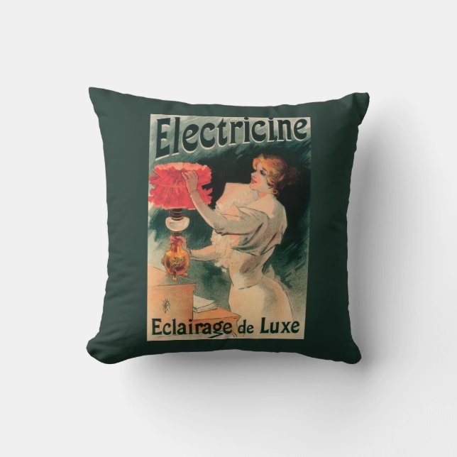 Coussin Electricine PosterFrance promotionnel (Recto)
