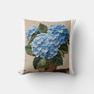Coussin Élégance Blue Hydrangea