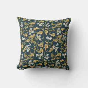 Coussin Élégance botanique vintage