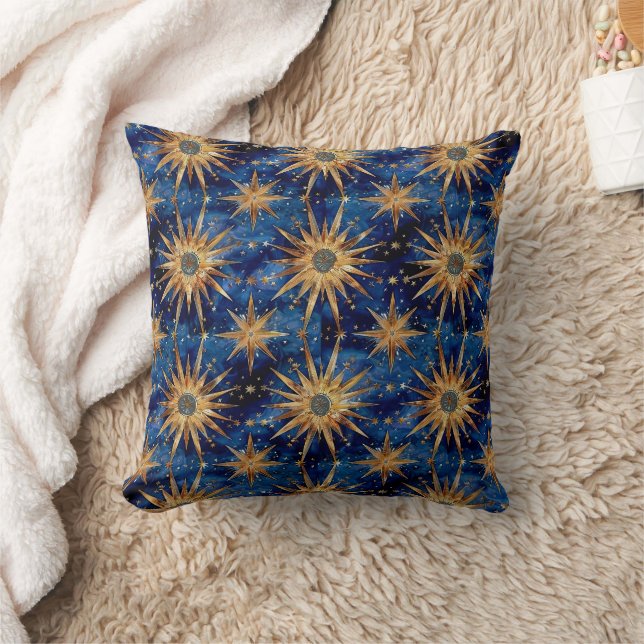 Coussin Élégance céleste de la nuit Starlit (Couverture)