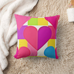 Coussin Élégance de l'amour chic : Bliss romantiques