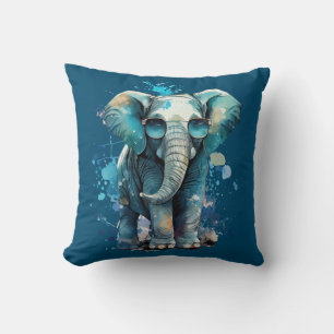 Coussin Élégance des éléphants