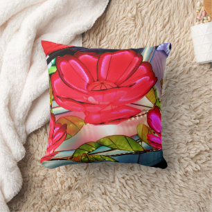 Coussin Élégance Électrique en Rose