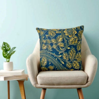 Coussin Élégance Fleur d'Or