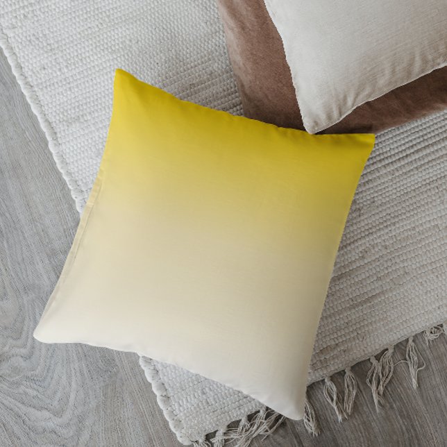 Coussin Élégance Florale Ombrée Minimaliste (Créateur téléchargé)