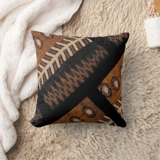 Coussin Élégance Tribale • Plaid Afrocentrique pour une Vi