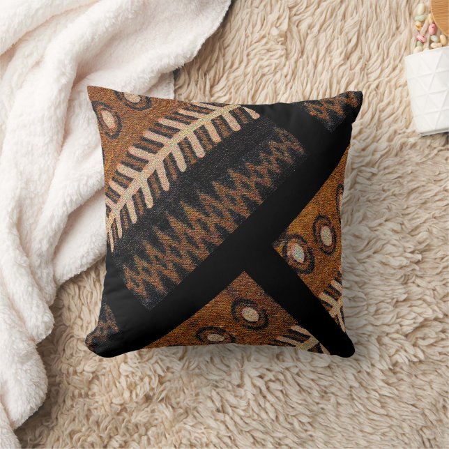 Coussin Élégance Tribale • Plaid Afrocentrique pour une Vi (Couverture)
