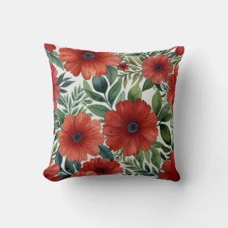 Coussin Elégant Aquarelle Floral Cushion