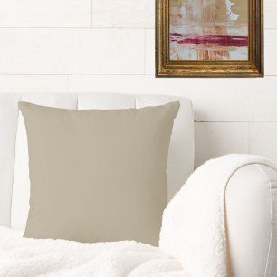 Coussin Élégant Beige neutre uni couleur uni