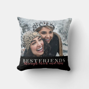 Coussin Elegant Best Friends à travers une photo épaisse e