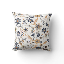 Élégant Botanique Floral Navy Or