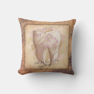 Coussin Élégant cadeau dentaire Vintage à l'ancienne
