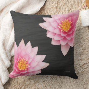 Coussin Élégant Calme Flottante Fleurs de Lotus Rose