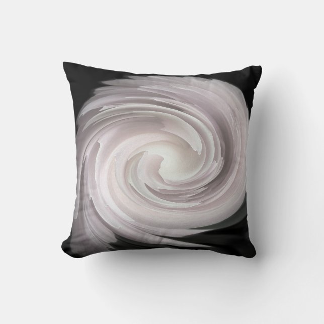 Coussin Élégant Carré Abstrait rose pâle (Recto)