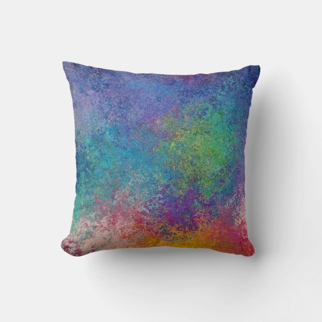 Coussin Elegant Colorful Acrylic Abstract Grunge Artwork (Recto)