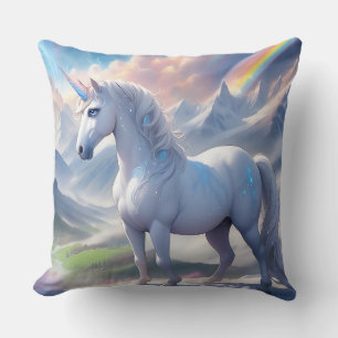 Coussin Elégant conte de Fairytale Unicorn dans un Imagina